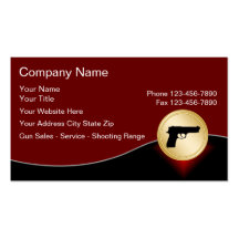 Firearms Business Cards