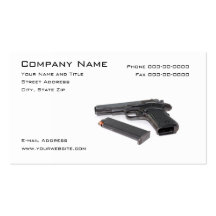 Firearms Dealer Business Card