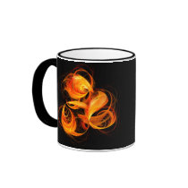 Fireball Abstract Coffee Mug
