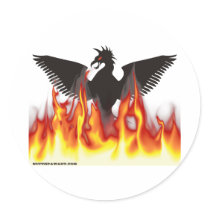 FireBird / Phoenix stickers by SouthPawArt FireBird / Phoenix stickers