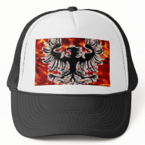 Firebird with Fire Background Baseball Hat