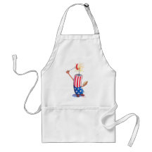 firecracker July 4th hotdog Apron
