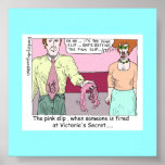 Fired From Victoria Secret Cartoon Canvas Print