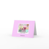 Fired From Victoria Secret Cartoon Note Card cards