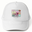 Fired From Victoria Secret Cartoon White Cap hats by beardiethor123 Fired From Victoria Secret Cartoon White Cap hats