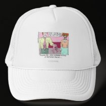 Fired From Victoria Secret Cartoon White Cap Trucker Hats