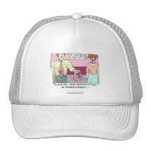 Fired From Victoria Secret Cartoon White Cap Trucker Hats
