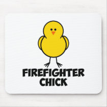 Firefigher Chick mousepads