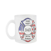 Firefighter 9/11 Never Forget 343 Coffee Mug