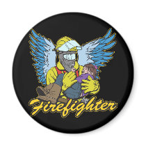 Firefighter Angel magnets