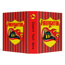 Firefighter Avery Binder by kids_tshirts Firefighter Avery Binder
