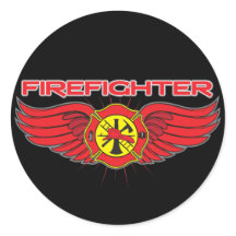 Fire Badge Stickers
