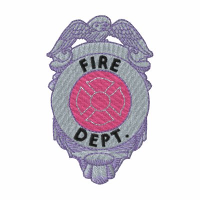 Firefighter Badge Embroidered Track Jacket by ZazzleEmbroidery