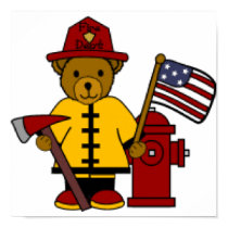 Firefighter Bear posters