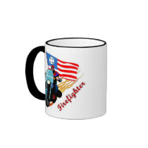Firefighter Biker Mug by bonfire46 Firefighter Biker Mug