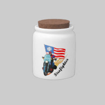 Firefighter Bikers candy jars