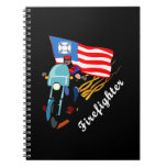 Firefighter Bikers Spiral Notebooks