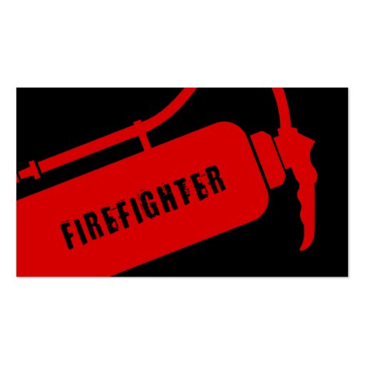 firefighter business card template (back side)