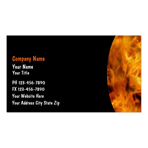 Firefighter Business Cards (front side)