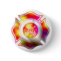 Firefighter Button Fun Fireman Gift buttons