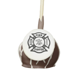 Firefighter Cake Pops