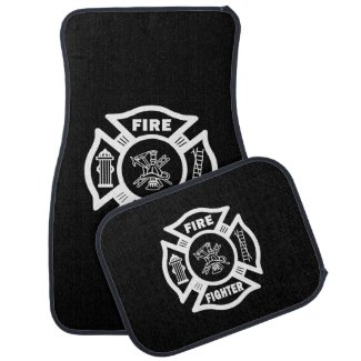Firefighter Car Mats Personalized