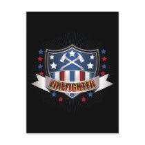 Firefighter Crest postcards