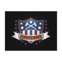 Firefighter Crest postcards
