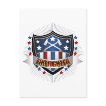 Firefighter Crest postcards