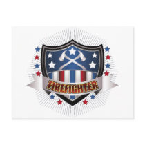 Firefighter Crest postcards
