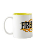 Firefighter Double Flames Coffee Mug