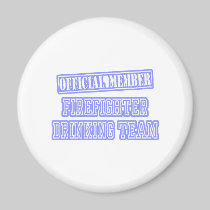 Firefighter Drinking Team Refrigerator Magnet