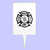 Firefighter EMT cake picks