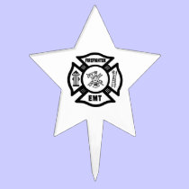 Firefighter EMT cake picks