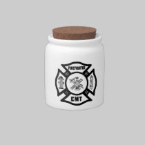 Firefighter EMT candy jars