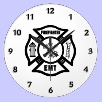 Firefighter EMT wall clocks