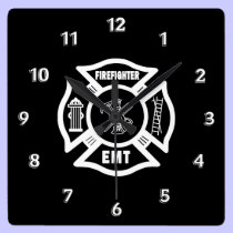 Firefighter EMT wall clocks