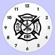Firefighter EMT wall clocks