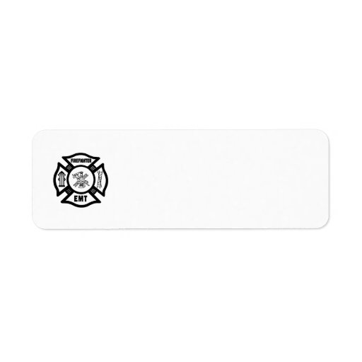 Firefighter EMT Custom Return Address Label