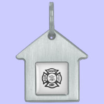 Firefighter EMT pet tags
