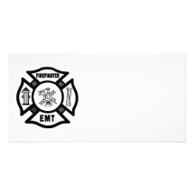 Firefighter EMT Photo Card
