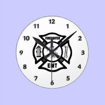 Firefighter EMT wall clocks