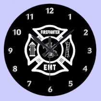 Firefighter EMT wall clocks