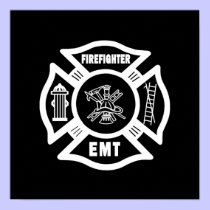 Firefighter EMT White posters