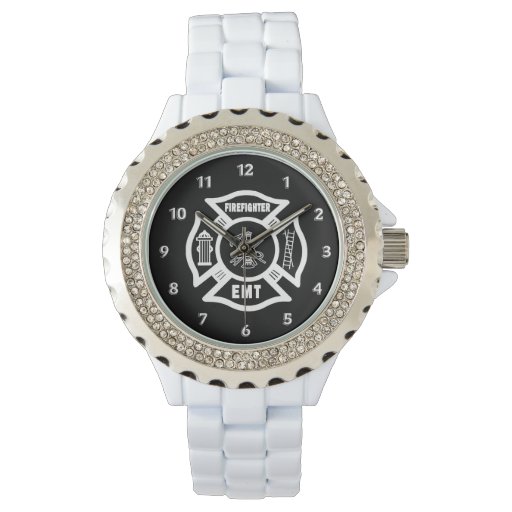 Firefighter EMT Wrist Watches Zazzle