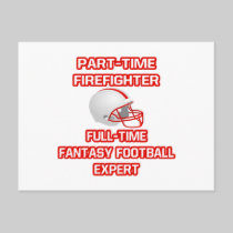 Firefighter .. Fantasy Football Expert Postcard