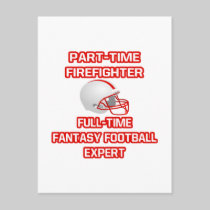 Firefighter .. Fantasy Football Expert Postcard