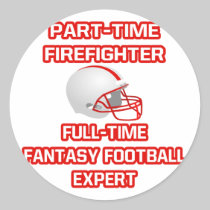 Firefighter .. Fantasy Football Expert Sticker