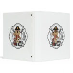 Firefighter Fire Dept Bear 3 Ring Binder