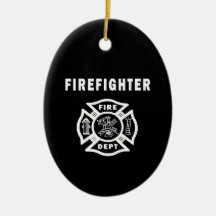 Firefighter Fire Dept Christmas Ornament